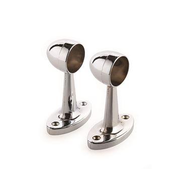 Picture of 16mm Chrome PILLAR ENDS FITTING 2PK