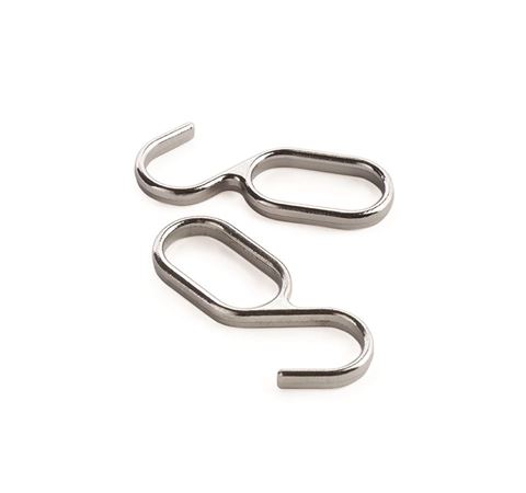 Picture of 15x30mm CHROME ROD HANGIN HOOK STEEL accessory 2pk