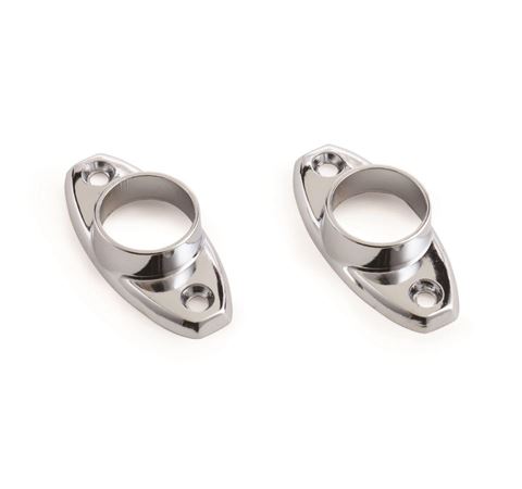 Picture of 19mm Chrome OVAL FLANGES FITTINGS 2PK
