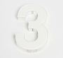 Picture of 90mm Ultra Numeral White
