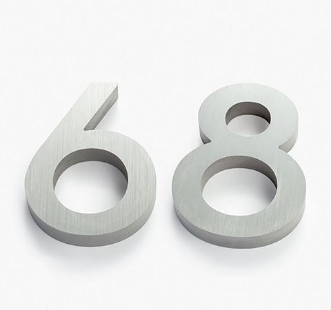 Picture of 100mm Edge Numeral Aluminium