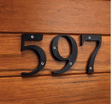 Picture of 85mm Victoria Numeral Black