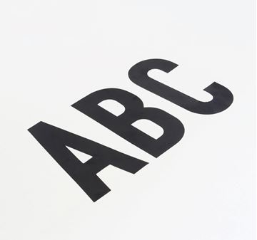 Picture of 85MM CUT OUT LETTER BLACK