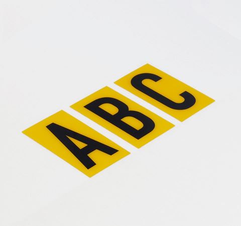 Picture of 60mm Breeze LETTER Yellow