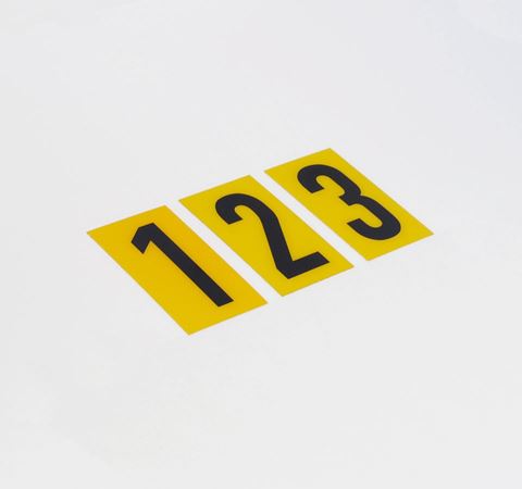 Picture of 60mm Breeze Numeral Yellow