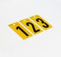 Picture of 60mm Breeze Numeral Yellow