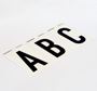 Picture of 85mm Breeze letter White