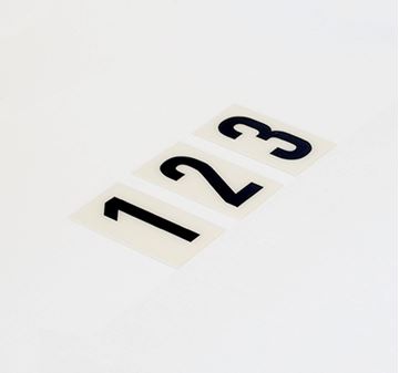 Picture of 60mm Breeze Numeral White