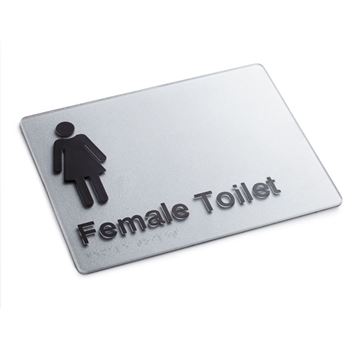 Picture of Braille Sign Female Toilet