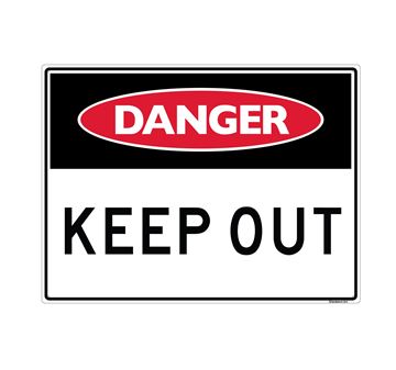 Picture of Large Sign "Keep out"