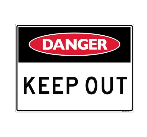 Picture of Large Sign "Keep out"