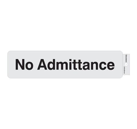 Picture of 245 x 58 mm "No Admittance" 