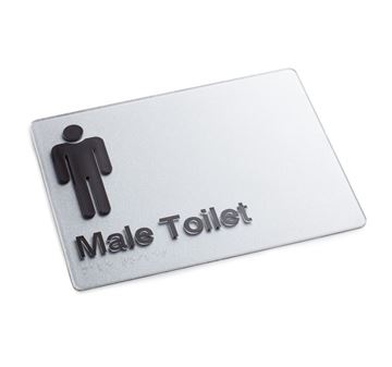 Picture of Braille Sign Male Toilet