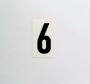 Picture of 85mm Breeze Numeral White