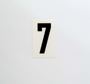 Picture of 85mm Breeze Numeral White