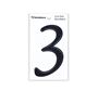 Picture of 80mm Shape Cut Numeral Black