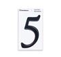 Picture of 80mm Shape Cut Numeral Black