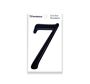 Picture of 80mm Shape Cut Numeral Black