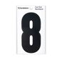 Picture of 85MM CUT OUT NUMERAL BLACK