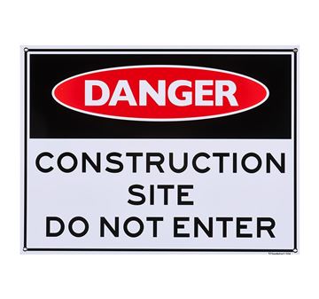 Picture of Large Sign "Construction Site Do not enter"