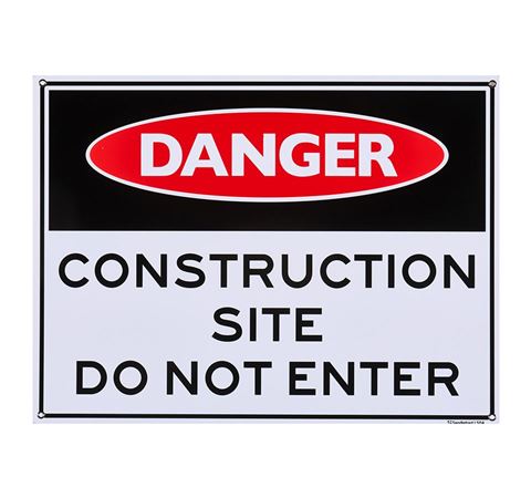 Picture of Large Sign "Construction Site Do not enter"