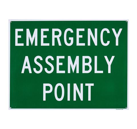 Picture of Large Sign "Emergency Assembly Point"