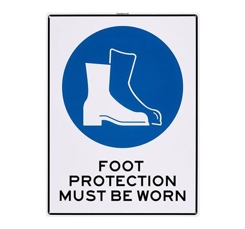 Picture of Large Sign "Foot Protection Must Be Worn"
