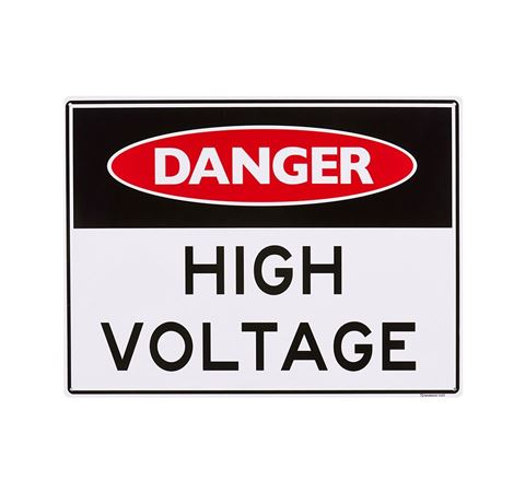 Picture of Large Sign "High Voltage"