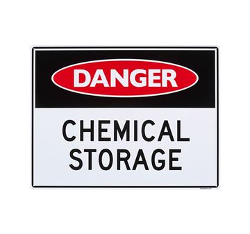 Picture of Large Sign "Chemical Storage"