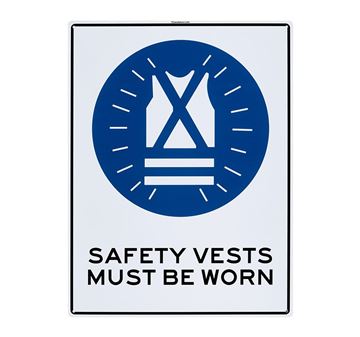 Picture of Large Sign "Safety Vests"