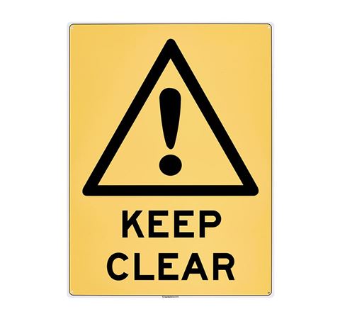 Picture of Large Sign "Keep Clear"