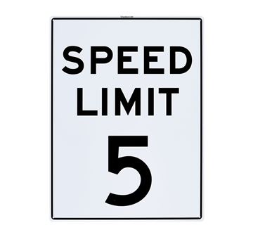 Picture of Large Sign "5 Kilometer Speed Limit"