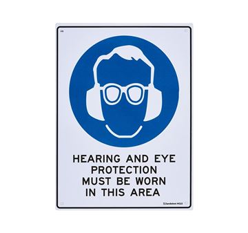 Picture of Medium Sign "Hearing and Eye Protection"