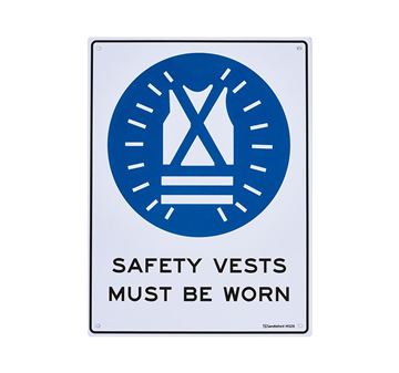 Picture of Medium Sign "Safety Vests"