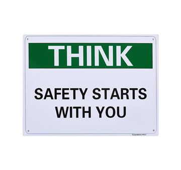 Picture of Medium Sign "Think Safety Starts With You"