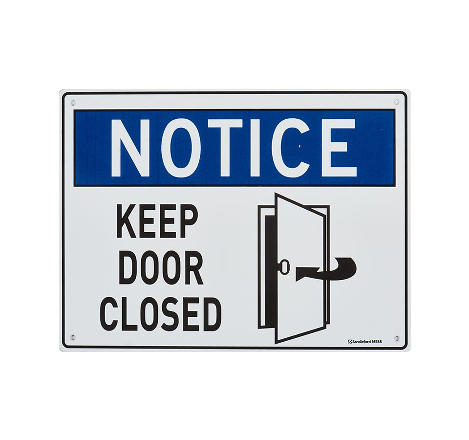 She close the door. Keep the Door closed. Closed. Closed sign. Keep the Door closed Typography.