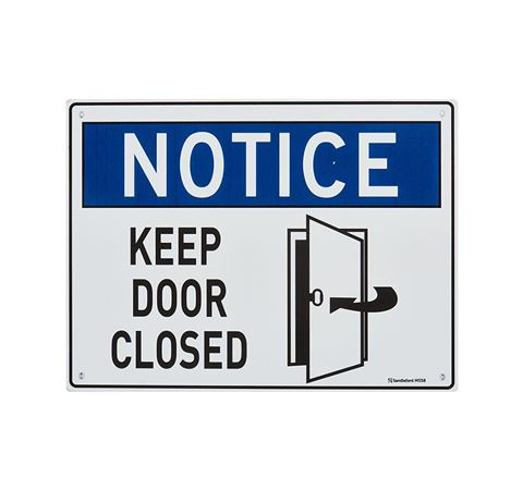 Picture of Medium Sign "Keep Door Closed"