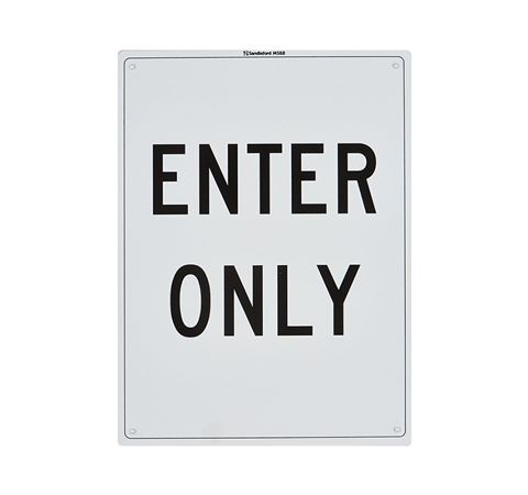 Picture of Medium Sign "Enter Only"