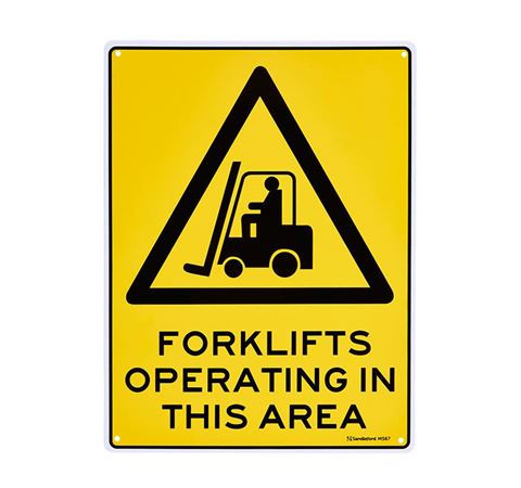 Picture of Medium Sign "Forklifts Operating in this Area"