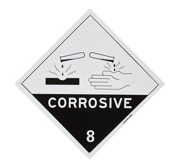 Picture of Medium Sign "Corrosive" 270x270mm