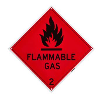 Picture of Medium Sign "Flammable Gas" 270x270mm