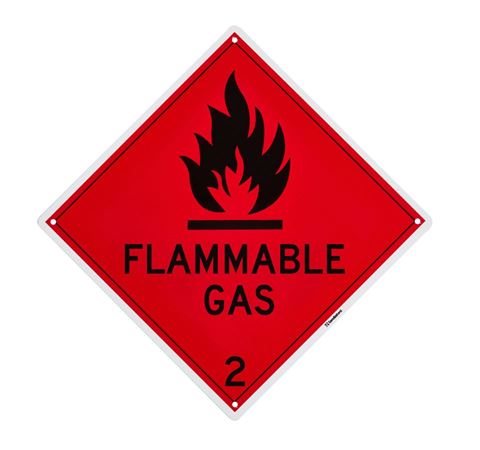 Picture of Medium Sign "Flammable Gas" 270x270mm