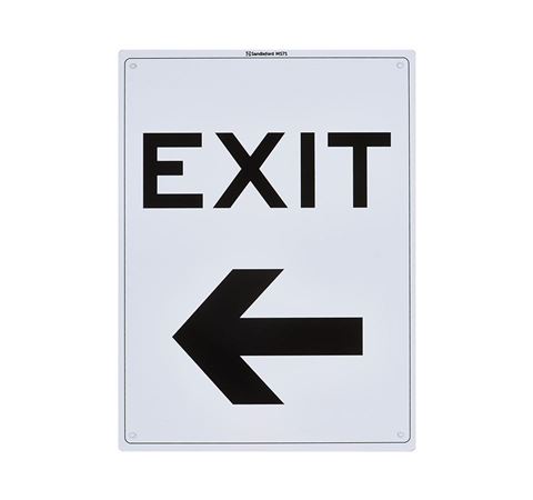 Picture of Medium Sign "Exit Left"