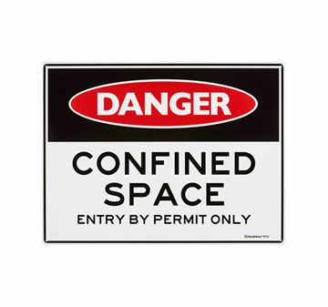 Picture of Medium Sign "Confined Space, Entry by Permit"