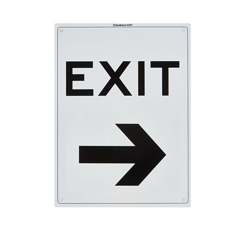 Picture of Medium Sign "Exit Right"