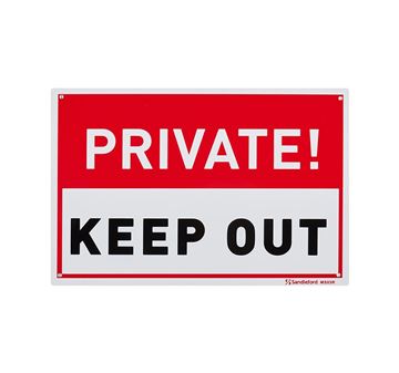 Picture of Medium Sign "Private Keep Out"