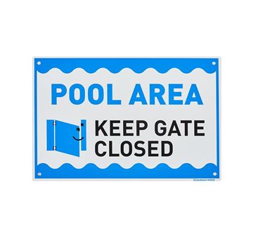 Picture of Medium Sign "Pool Area Please Keep Gate Closed"