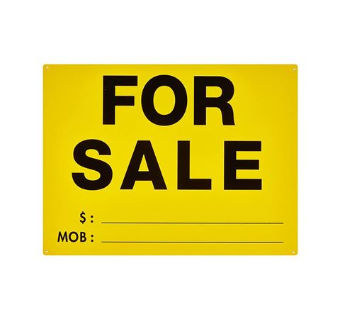 Picture of Large Sign "For Sale" Corflute
