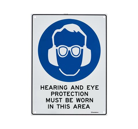 Picture of Large Sign "Hearing and Eye Protection"