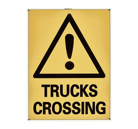 Picture of Large Sign "Trucks Crossing"